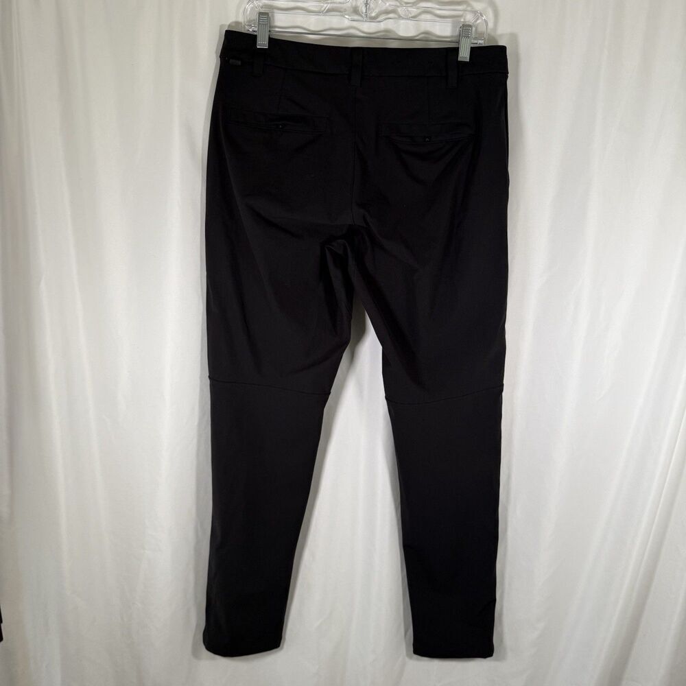 Lululemon Pants Men's 31 Solid Black Pockets Zip Pocket Button Zip Active - Picture 6 of 11